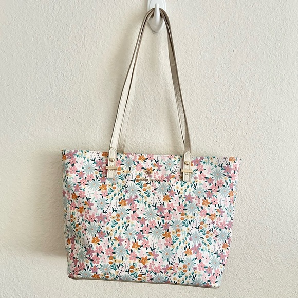 Nanette Lepore Floral Zip Tote - Picture 2 of 13